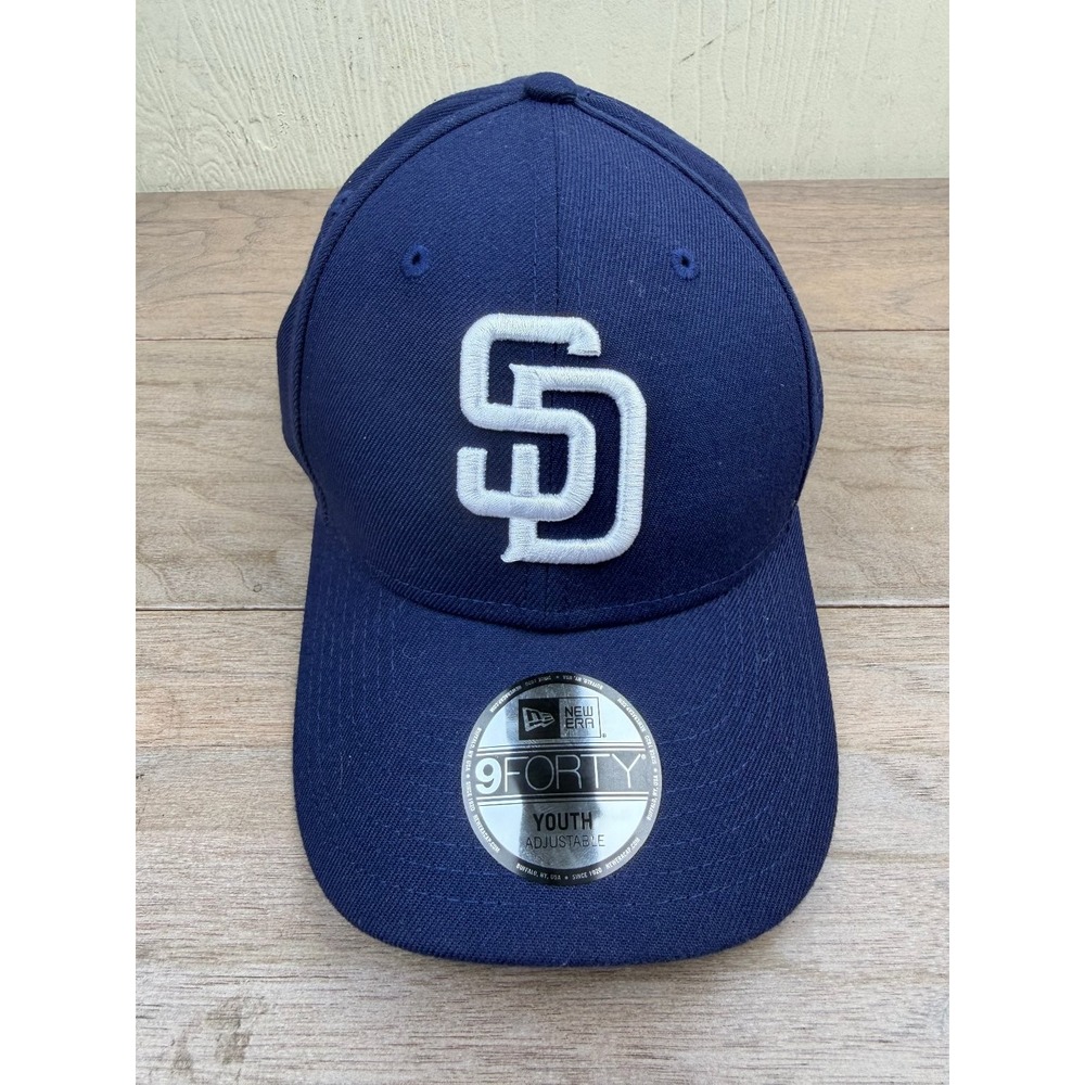 San Diego Padres Hat New Era 9FORTY Youth Navy MLB